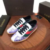 gucci leather low trainers zapatos flower top